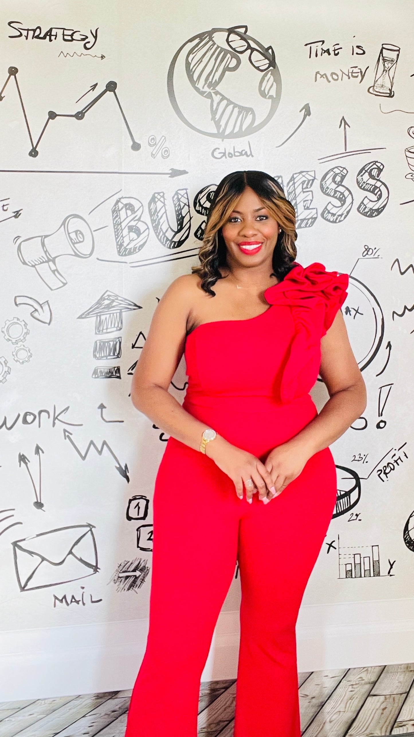 Red Holiday Jumpsuit