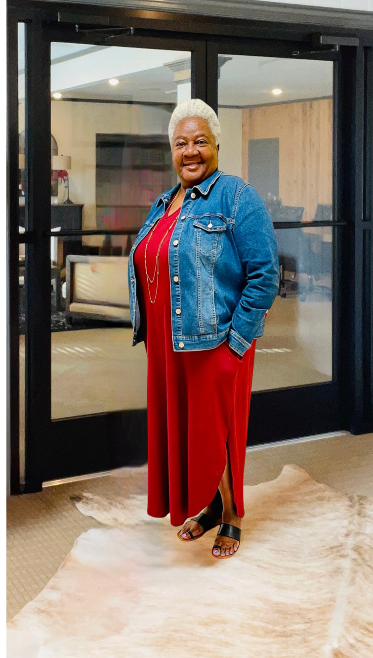 “Customs” Burgundy T-Shirt Dress