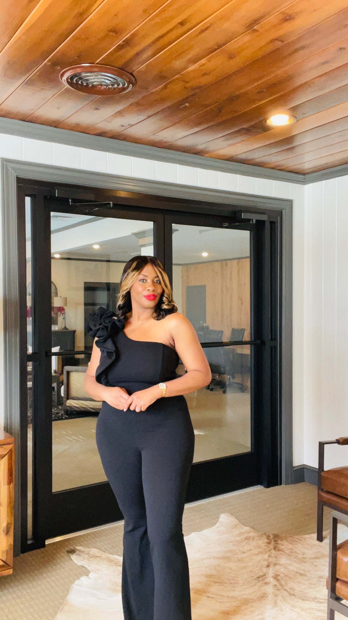 Black Holiday Jumpsuit